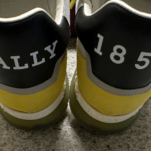 BALLY Men’s Astfeld Lace-Up Sneakers in Yellow size US 10 - Picture 8 of 14